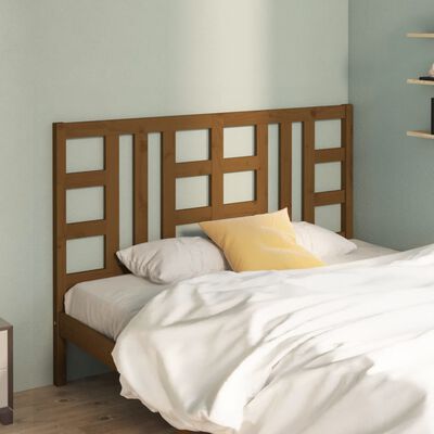 vidaXL Bed Headboard Honey Brown 146x4x100 cm Solid Wood Pine