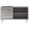 vidaXL Record Cabinet Grey Sonoma 85x38x48 cm Engineered Wood