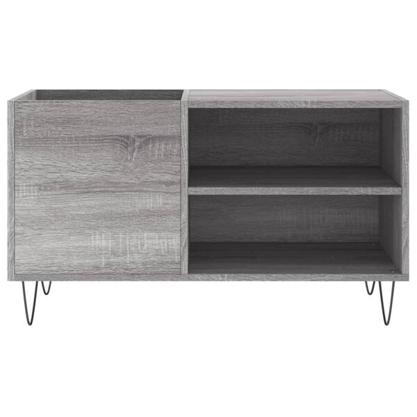 vidaXL Record Cabinet Grey Sonoma 85x38x48 cm Engineered Wood