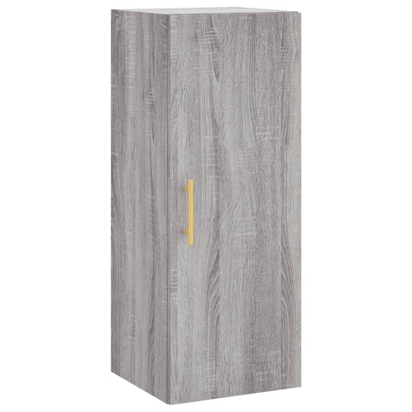 vidaXL Wall Mounted Cabinet Grey Sonoma 34.5x34x90 cm