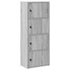 vidaXL Bookcase Grey Sonoma 40x24x102 cm Engineered Wood