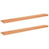 vidaXL Window Sills 2 pcs Varnished 160 x 15 x 2 cm Solid Beech Wood