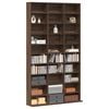 vidaXL CD Cabinet Brown Oak 102x23x177.5 cm Engineered Wood