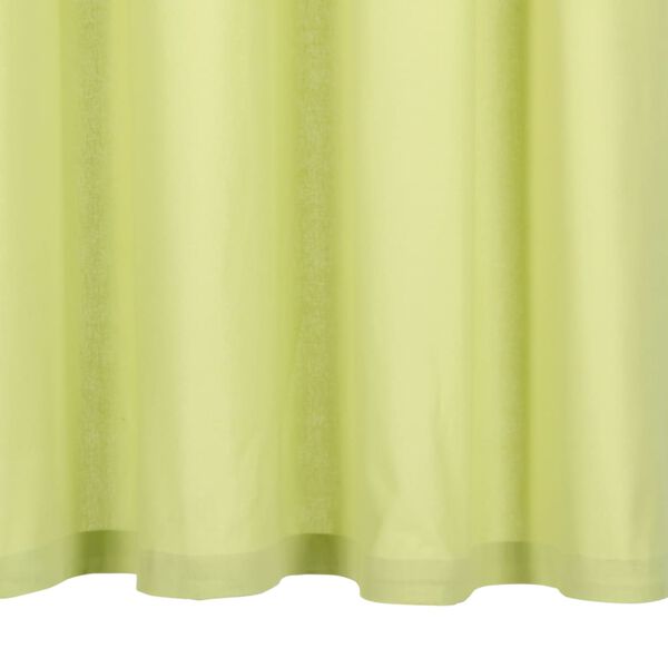 vidaXL Curtains with Metal Rings 2 pcs Cotton 140x225 cm Green