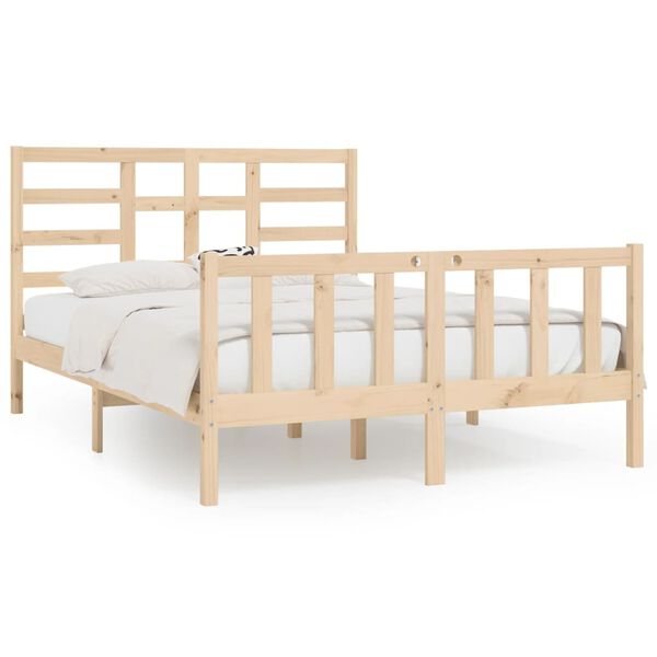 vidaXL Bed Frame without Mattress 120x200 cm Solid Wood Pine
