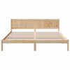 vidaXL Bed Frame Brown 200 x 200 cm Solid Pine wood