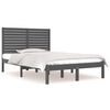 vidaXL Bed Frame without Mattress Grey 140x190 cm Solid Wood