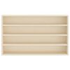 vidaXL Wall Display Case Beige 60 x 8.5 x 37 cm Engineered Wood