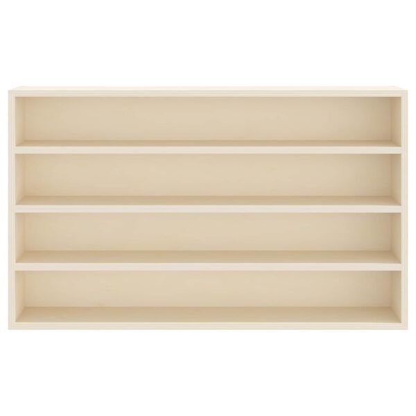 vidaXL Wall Display Case Beige 60 x 8.5 x 37 cm Engineered Wood