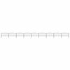 vidaXL Garden Fence with Spear Top Steel 1580x125 cm Black