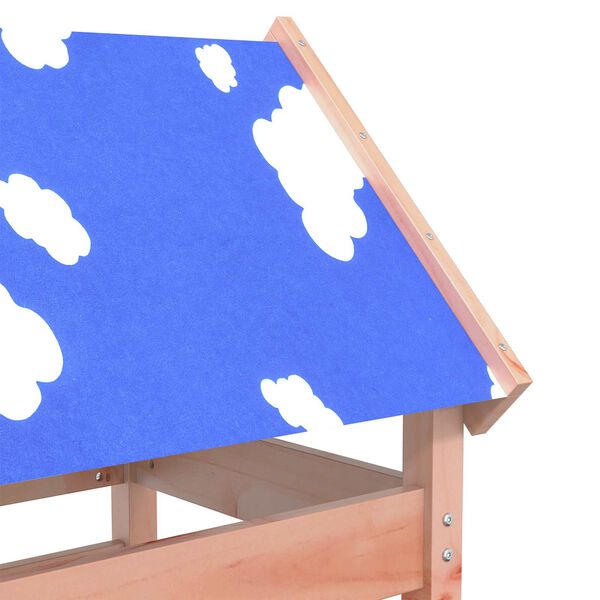 vidaXL Play Tower Brown 52.5 x 85 x 239 cm Solid Douglas Wood