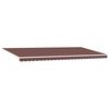 vidaXL Manual Retractable Awning with LED Brown 600x300 cm