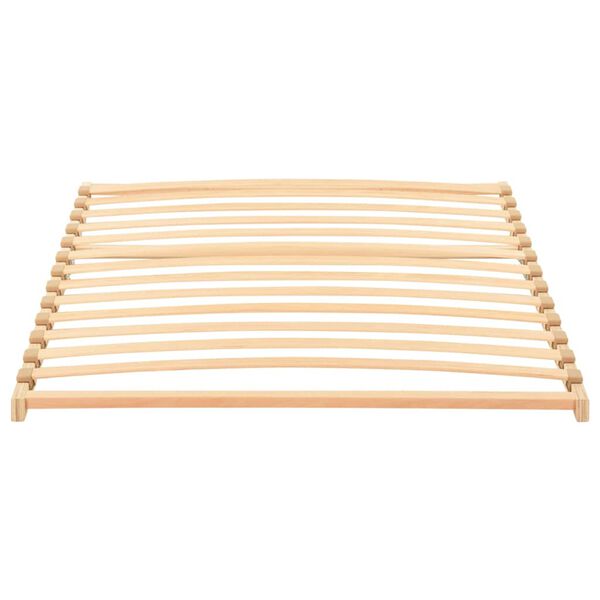 vidaXL Slatted Bed Base Brown 100 x 190 cm Solid beech wood