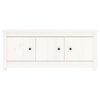vidaXL Shoe Cabinet White 110x38x45.5 cm Solid Wood Pine
