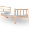 vidaXL Bed Frame without Mattress Solid Wood Pine Single
