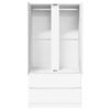 vidaXL Cabinet with Drawer White 79.5 x 49 x 156 cm Engineered Wood