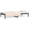 vidaXL Day Bed without Mattress Grey 90x190 cm Single Single Solid Wood Pine
