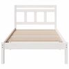 vidaXL Bed Frame White 90 x 200 cm Solid Pine Wood