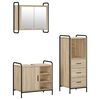 vidaXL Bathroom Cabinet Set 3 pcs Sonoma Oak 40 x 36 x 109.5 cm