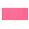 vidaXL Bed Carpets Shaggy High Pile 3 pcs Pink