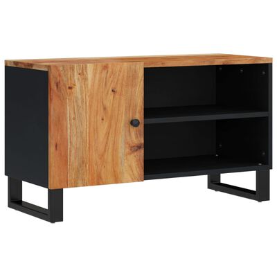 vidaXL TV Cabinet 80x33x46 cm Solid Wood Acacia&Engineered Wood