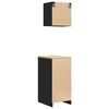 vidaXL Garage Cabinets 2 pcs Black Engineered Wood