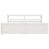 vidaXL Bed Frame with Headboard without Mattress White 200x200 cm