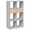 vidaXL Book Cabinet Grey Sonoma 66x31x112 cm Engineered Wood