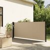 vidaXL Retractable Side Awning Beige 120x500 cm