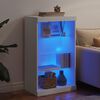 vidaXL Sideboard with LED Lights White 60.5x37x100 cm