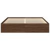 vidaXL Bed Frame without Mattress Brown Oak 180x200 cm Super King Super King Size