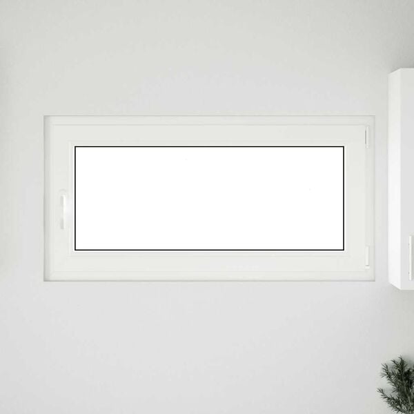 vidaXL Basement Window "RISOR" 120x60 cm Tilt&Turn DIN Right White