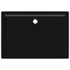 vidaXL Rectangular ABS Shower Base Tray Black 70x100 cm