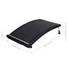 vidaXL Curved Pool Solar Heating Panels 3 pcs 110x65 cm