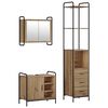 vidaXL Bathroom Cabinet Set 3 pcs Artisan Oak 40 x 36 x 200.5 cm
