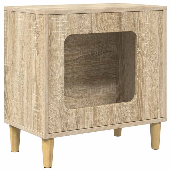 vidaXL Cat House Sonoma 51 x 30 x 52 cm Engineered Wood