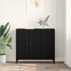vidaXL Sideboard Black oak 34 x 90 x 80 cm Engineered wood