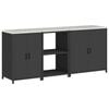 vidaXL Kitchen Storage Set HATTEM 3 pcs Black Cold-rolled Steel