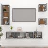vidaXL 5 Piece TV Cabinet Set Grey Sonoma Engineered Wood