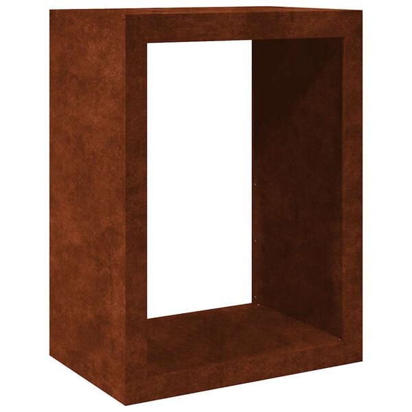 vidaXL Firewood Rack 60x40x80 cm Weathering Steel