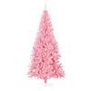 vidaXL Christmas Tree with 300 LEDs with Stand Pink 240 cm PVC