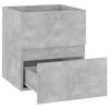 vidaXL Bathroom Furniture Set Concrete Grey Engineered Wood