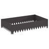 vidaXL Lawn Edging 100 x 60 x 20 cm Steel Black