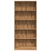 vidaXL Bookcase Artisian Oak 80x24x176 cm Engineered Wood