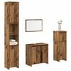 vidaXL 4 Piece Bathroom Furniture Set Old Wood Engineered Wood