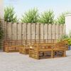 vidaXL Outdoor Sofa Set 9 pcs Natural Solid Acacia Wood
