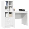 vidaXL Desk with Drawer 2 pcs White
