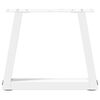 vidaXL Coffee Table Legs V-Shape 2 pcs White 40x(30-31.3) cm Steel