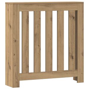 vidaXL Radiator Cover Oak 78 x 20 x 82 cm Engineered Wood