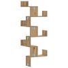 vidaXL Wall Corner Shelf Artisian Oak 45x45x147 cm Engineered Wood